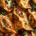 One Pan Baked Dumplings