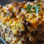 Mac and Cheese Meatloaf Casserole