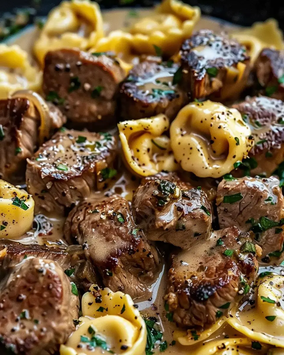 Cracked Garlic Steak Tortellini: A Juicy Twist on Comfort Food
