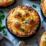 Cheesy Garlic Cruffin