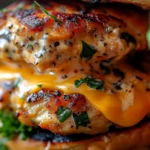 Cheddar Ranch Chicken Burgers