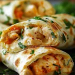 Cheesy Chicken Garlic Wraps