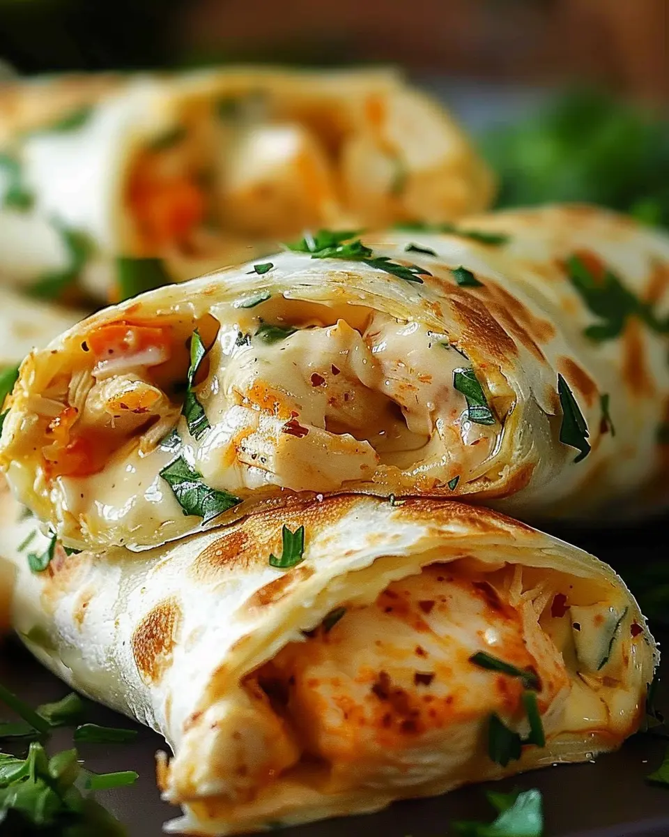 Cheesy Chicken Garlic Wraps: Easy, Delicious Family Favorite