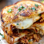 BBQ Chicken Grilled Cheese Sandwich