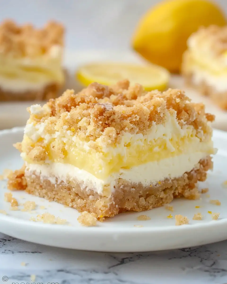 Lemon Cheesecake Crumb Bars: The Best Easy Treat for Home Bakers
