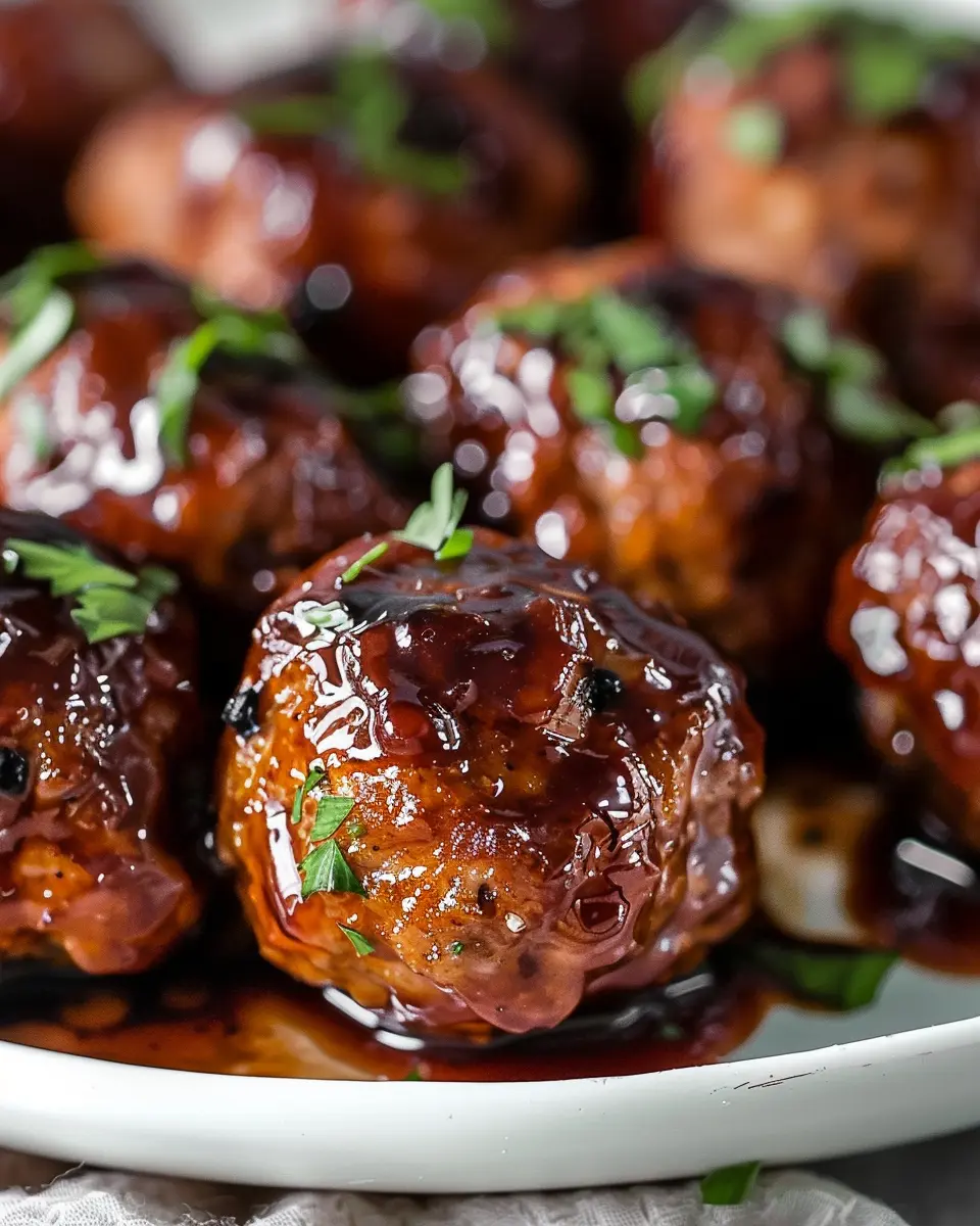 BBQ Meatballs Recipe: Juicy Turkey Bacon and Beef Delight