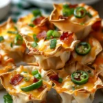 Jalapeno Popper Wonton Cups