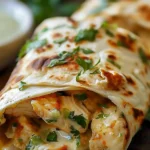 Cheesy Chicken Garlic Wraps