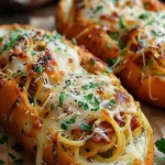 Spaghetti Garlic Bread