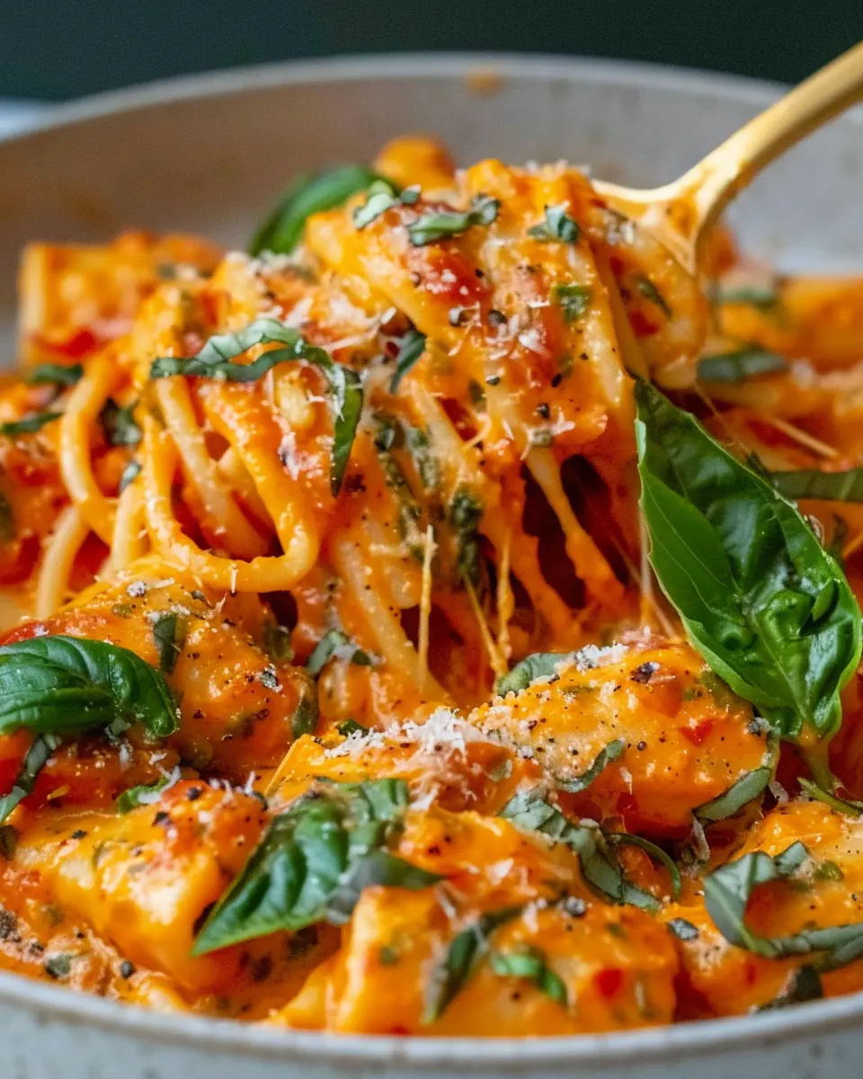 Creamy Tomato Garlic Pasta with Turkey Bacon: A Comforting Twist