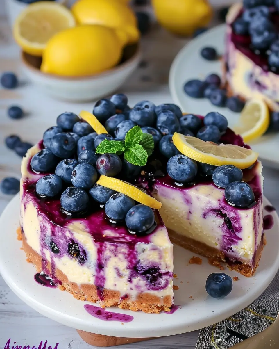 Lemon Blueberry Cheesecake: The Best Creamy Slice You’ll Love