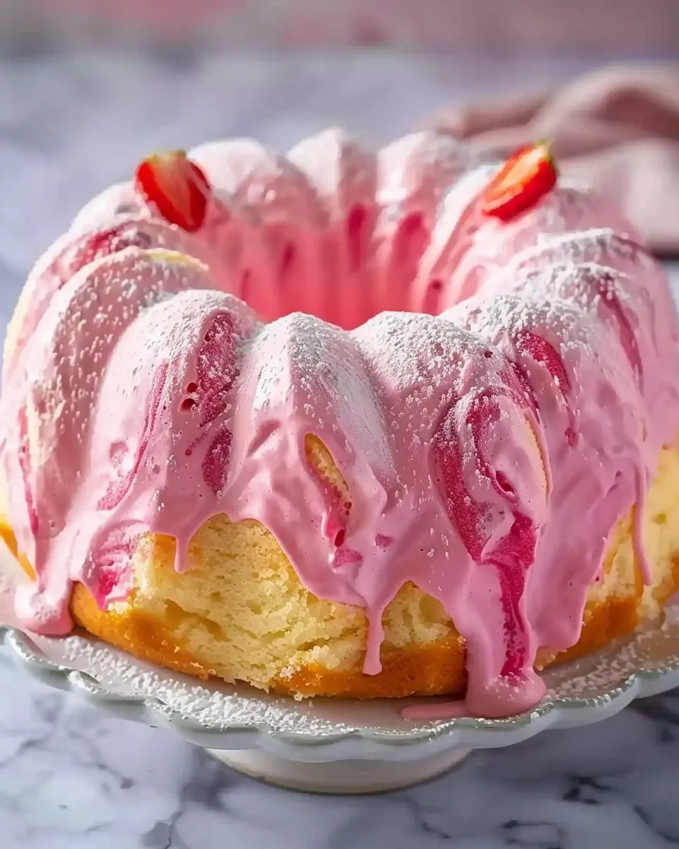 Strawberry Milkshake Pound Cake Recipe: An Easy Indulgence for All