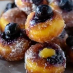 Blueberry Lemon Curd Donut Holes