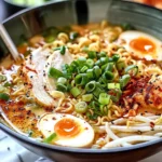 Creamy Garlic Chicken Ramen