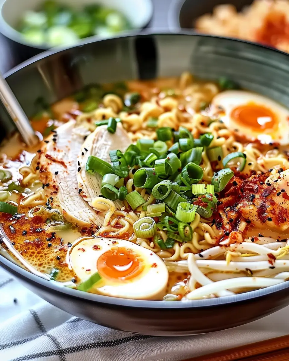 Creamy Garlic Chicken Ramen: A Cozy, Indulgent Twist