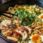 Creamy Garlic Chicken Ramen