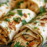 Cheesy Chicken Garlic Wraps