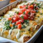 Indulgent Queso Chicken Enchiladas