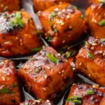Honey Garlic Salmon Bites