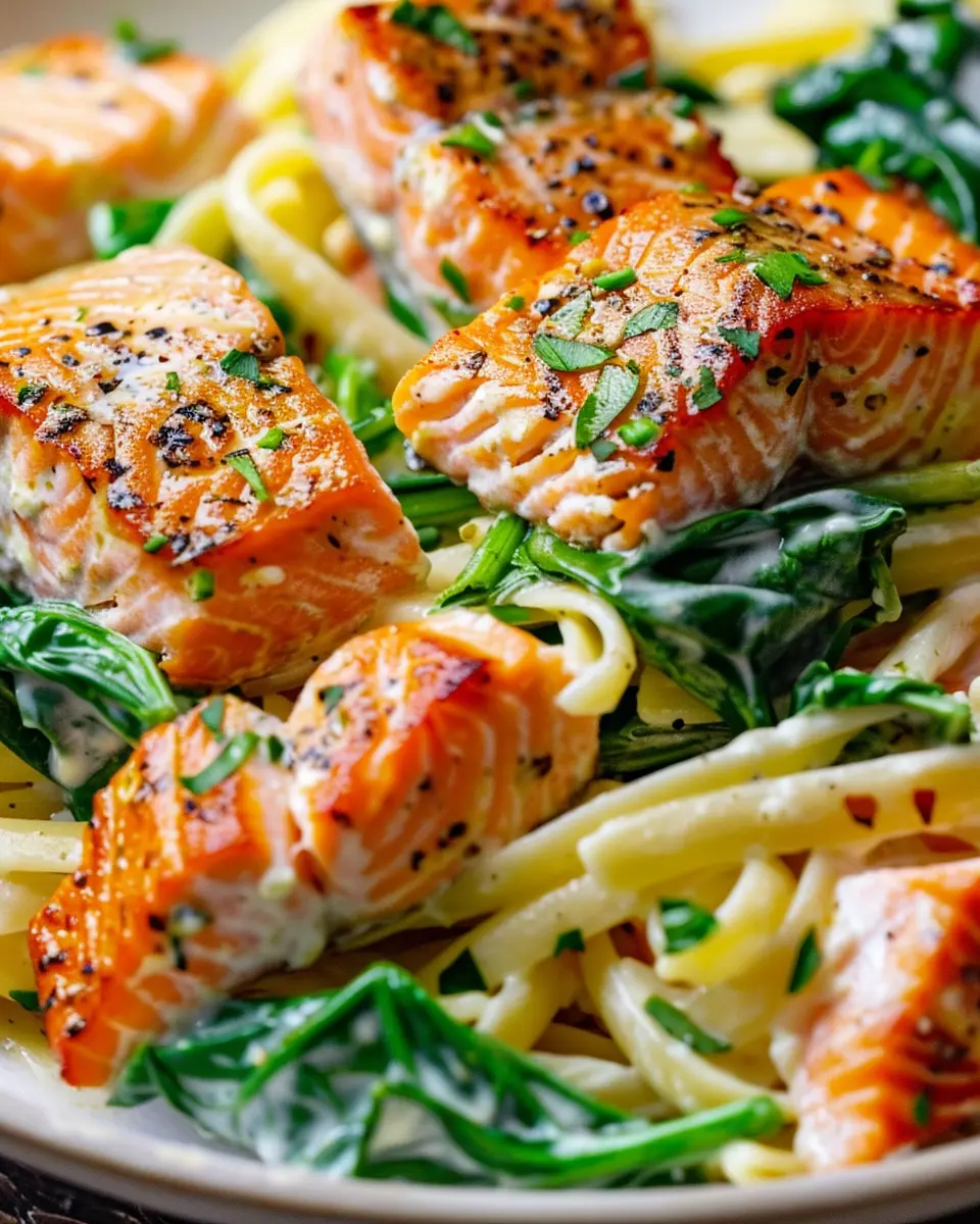 Salmon Spinach Pasta Dish: A Quick and Healthy Delight