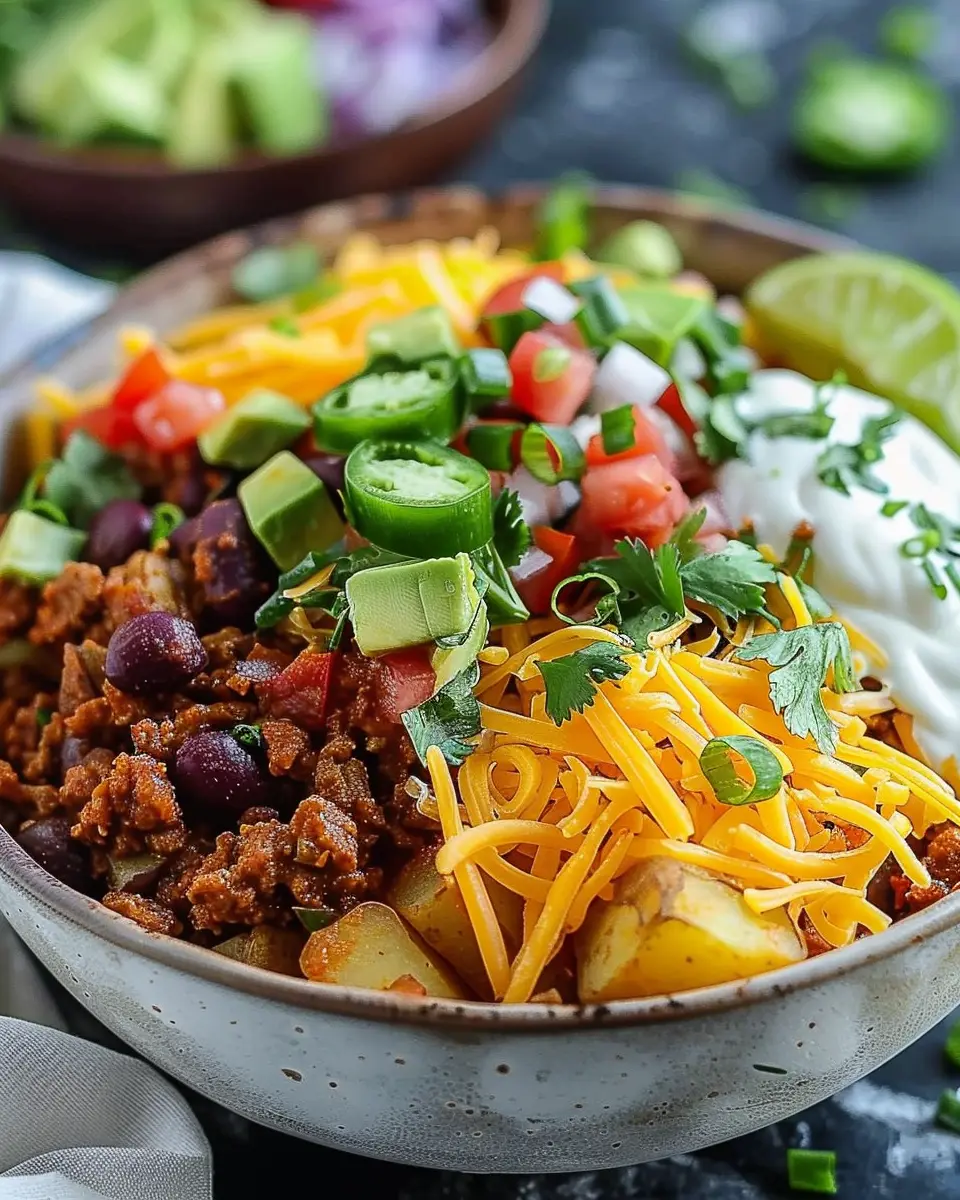 Loaded Potato Taco Bowl: A Deliciously Indulgent Twist at Home