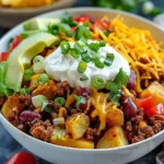 Loaded Potato Taco Bowl