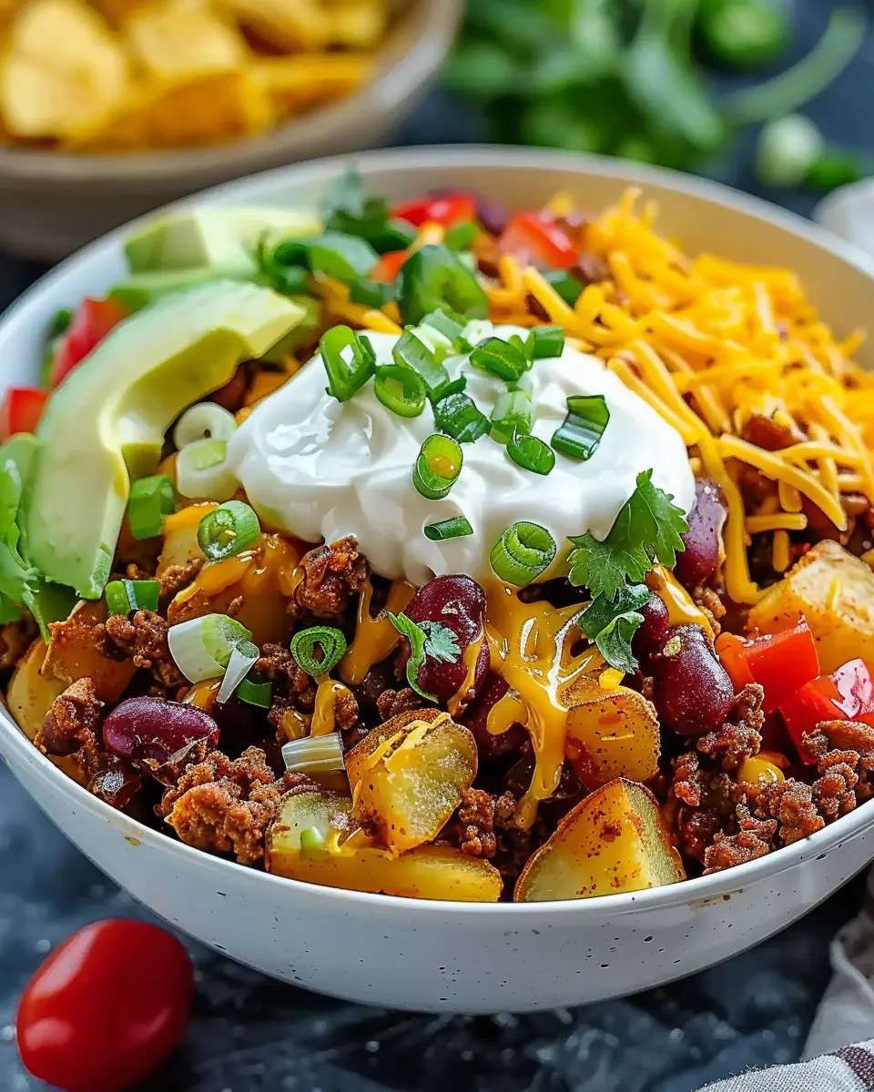 Loaded Potato Taco Bowl: Indulgent Comfort Food Made Easy