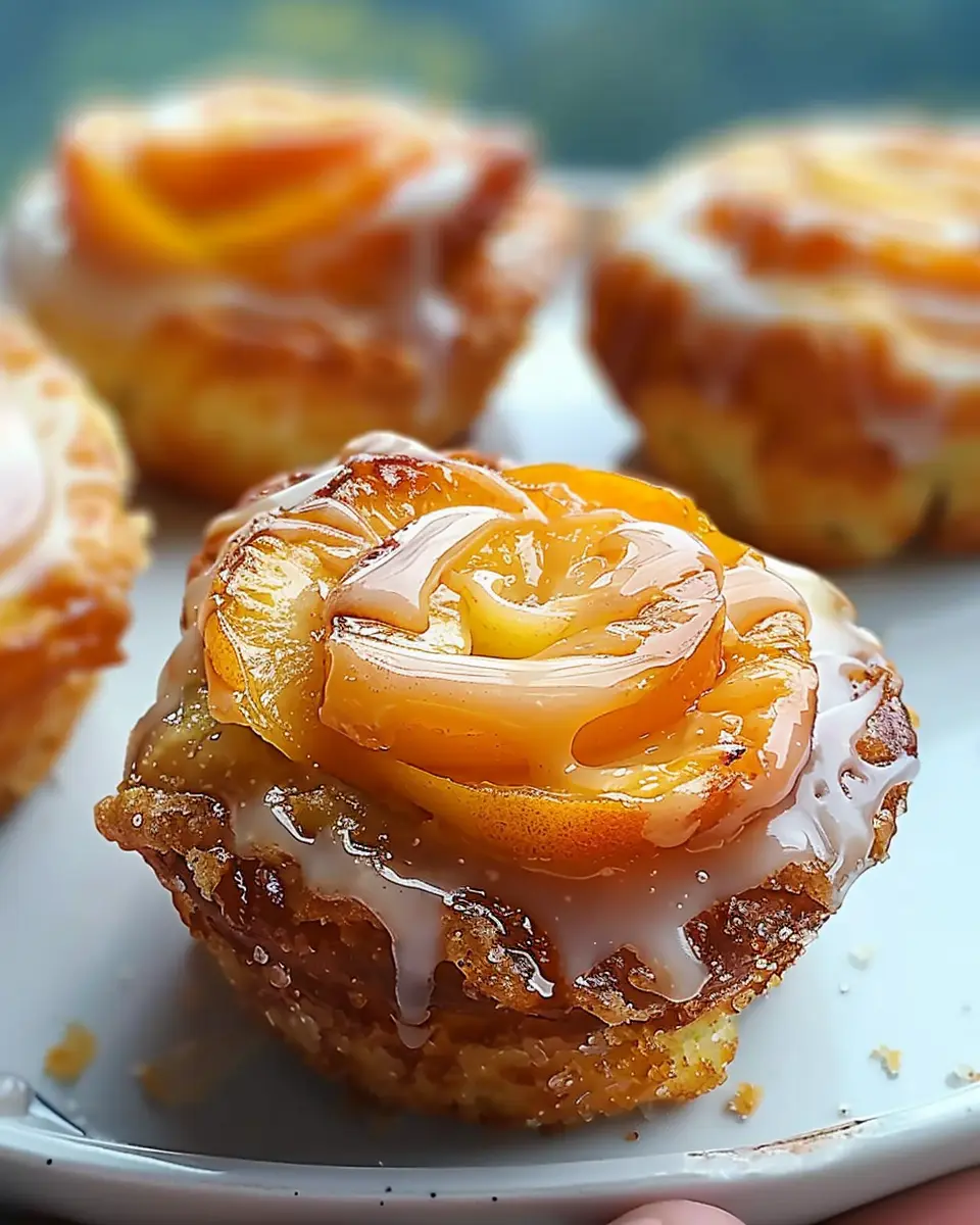 Peach Pie Cruffins: Indulgent Treat for Homemade Dessert Lovers