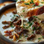 Philly Cheesesteak Soup
