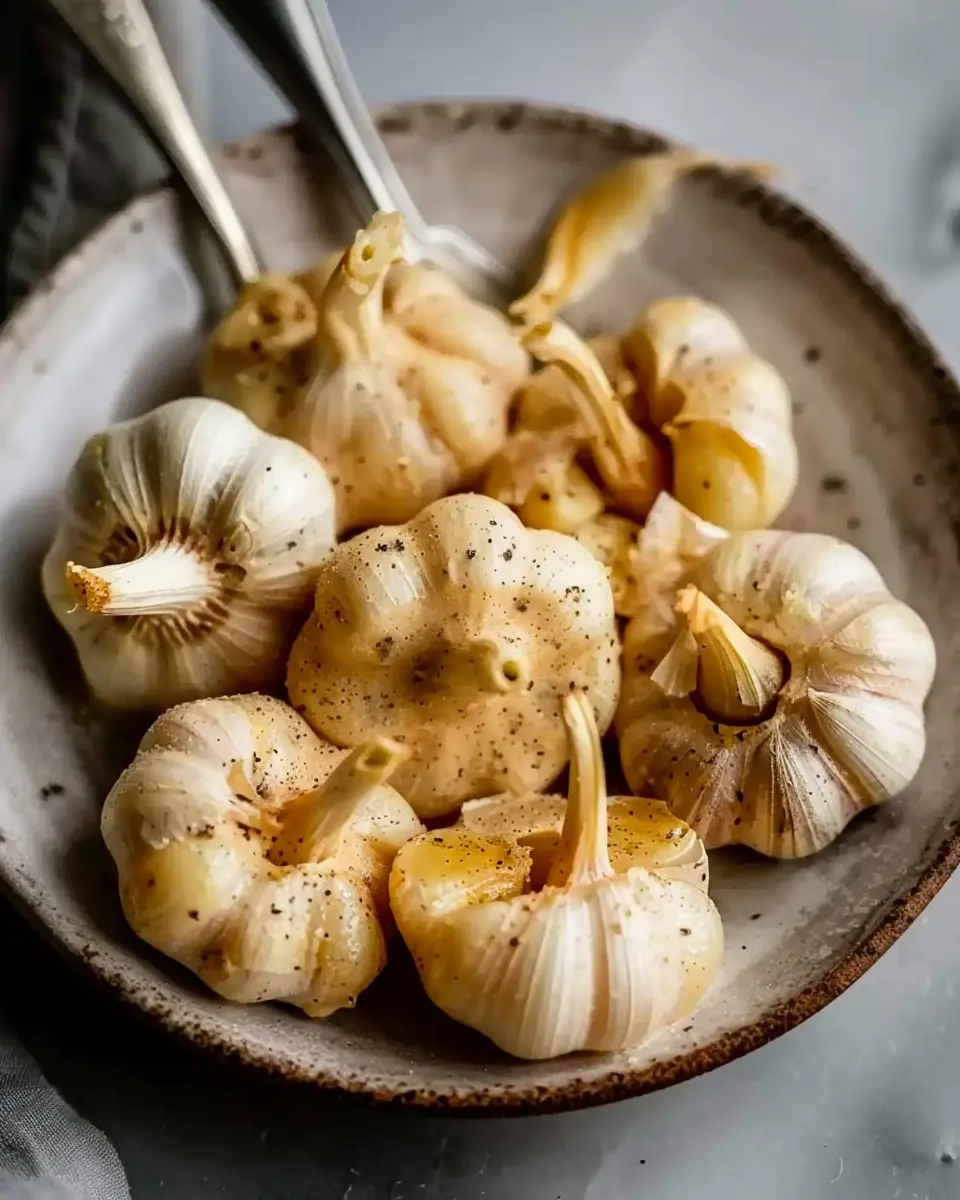 Creamy Roast Garlic Delight with Turkey Bacon &amp; Chicken Ham