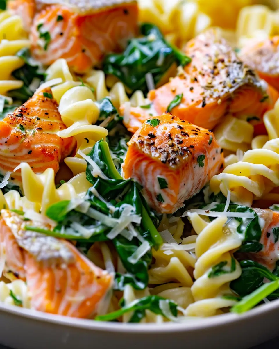 Salmon Spinach Pasta Dish: Easy and Delicious Weeknight Meal