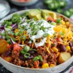 Loaded Potato Taco Bowl