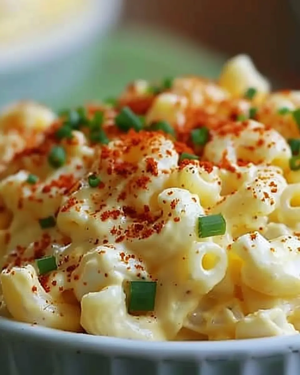 Deviled Egg Macaroni Salad: A Creamy Twist with Turkey Bacon