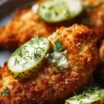 Crispy Dill Pickle Parmesan Chicken