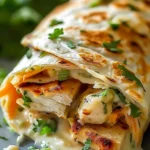 Cheesy Chicken Garlic Wraps