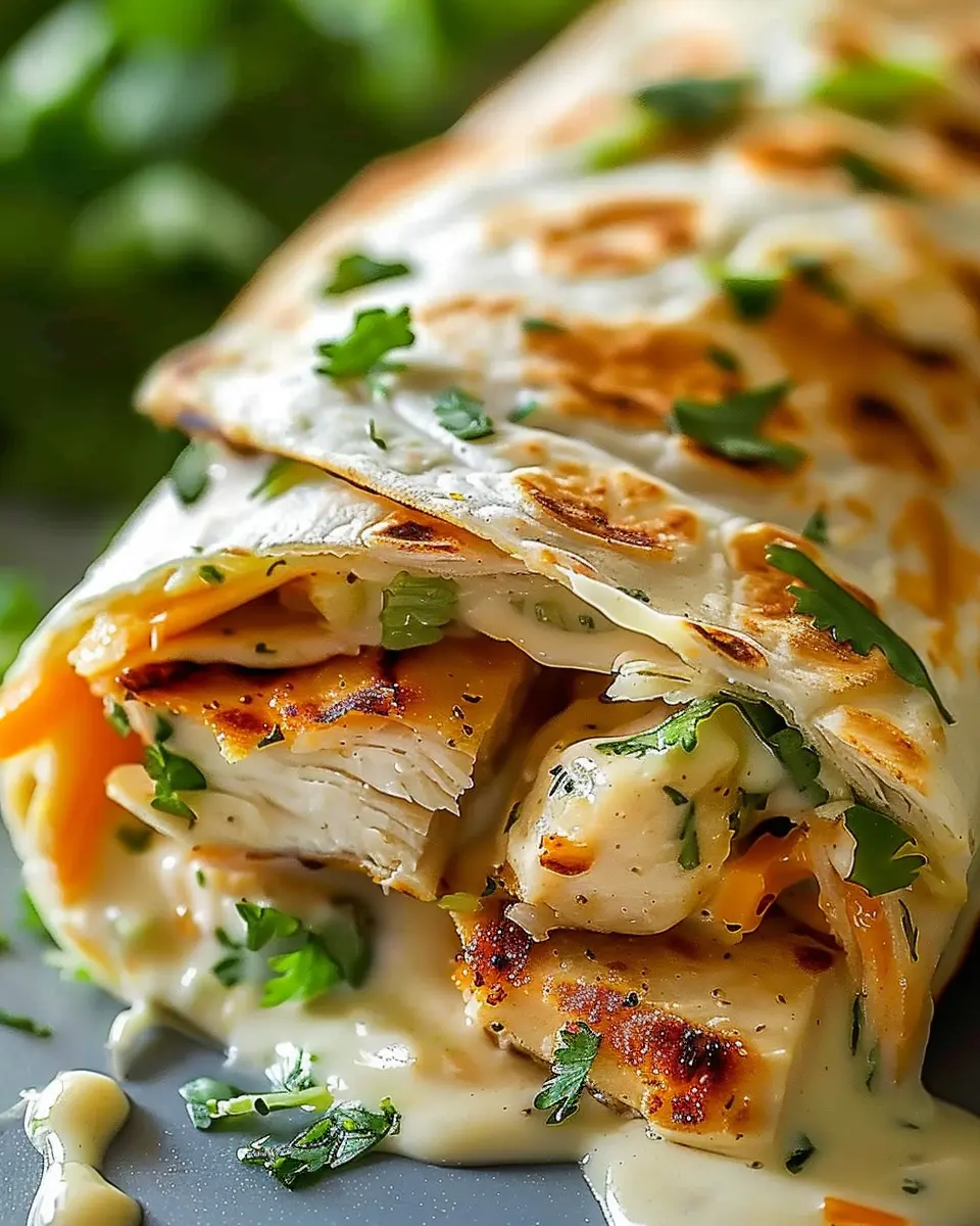 Cheesy Chicken Garlic Wraps: A Simple and Irresistible Treat