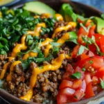 High-Protein Cheeseburger Bowls Recipe