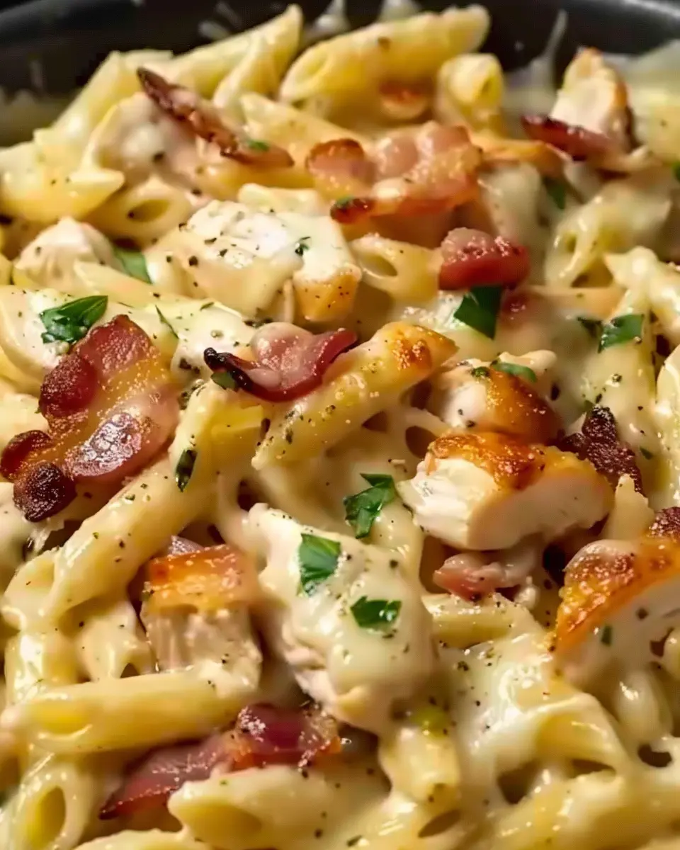 Chicken Bacon Ranch Pasta: Easy Recipe with Turkey Bacon Delight