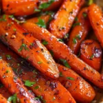 Honey Garlic Butter Roasted Carrots
