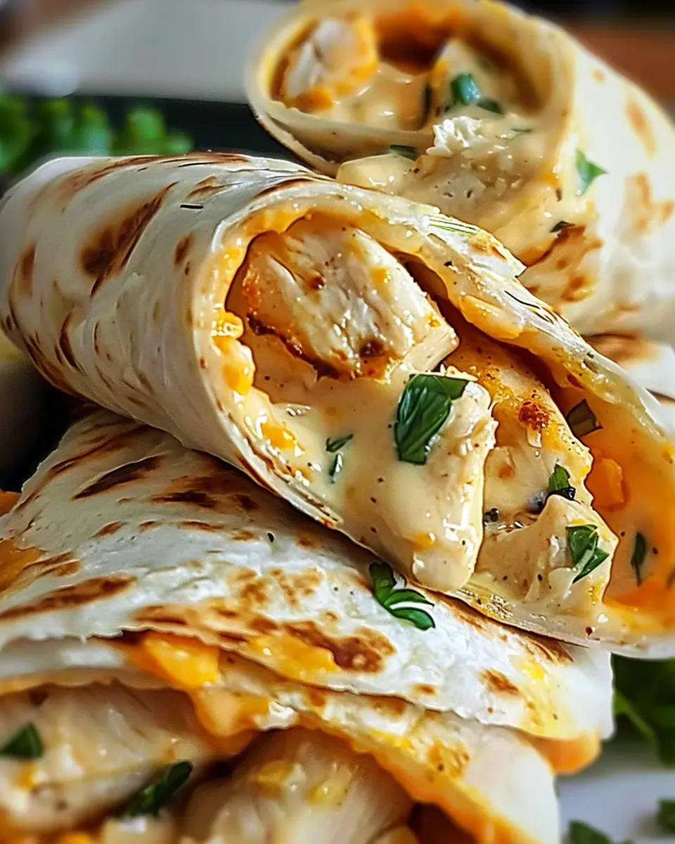 Cheesy Chicken Garlic Wraps: Easy Comfort Food for All