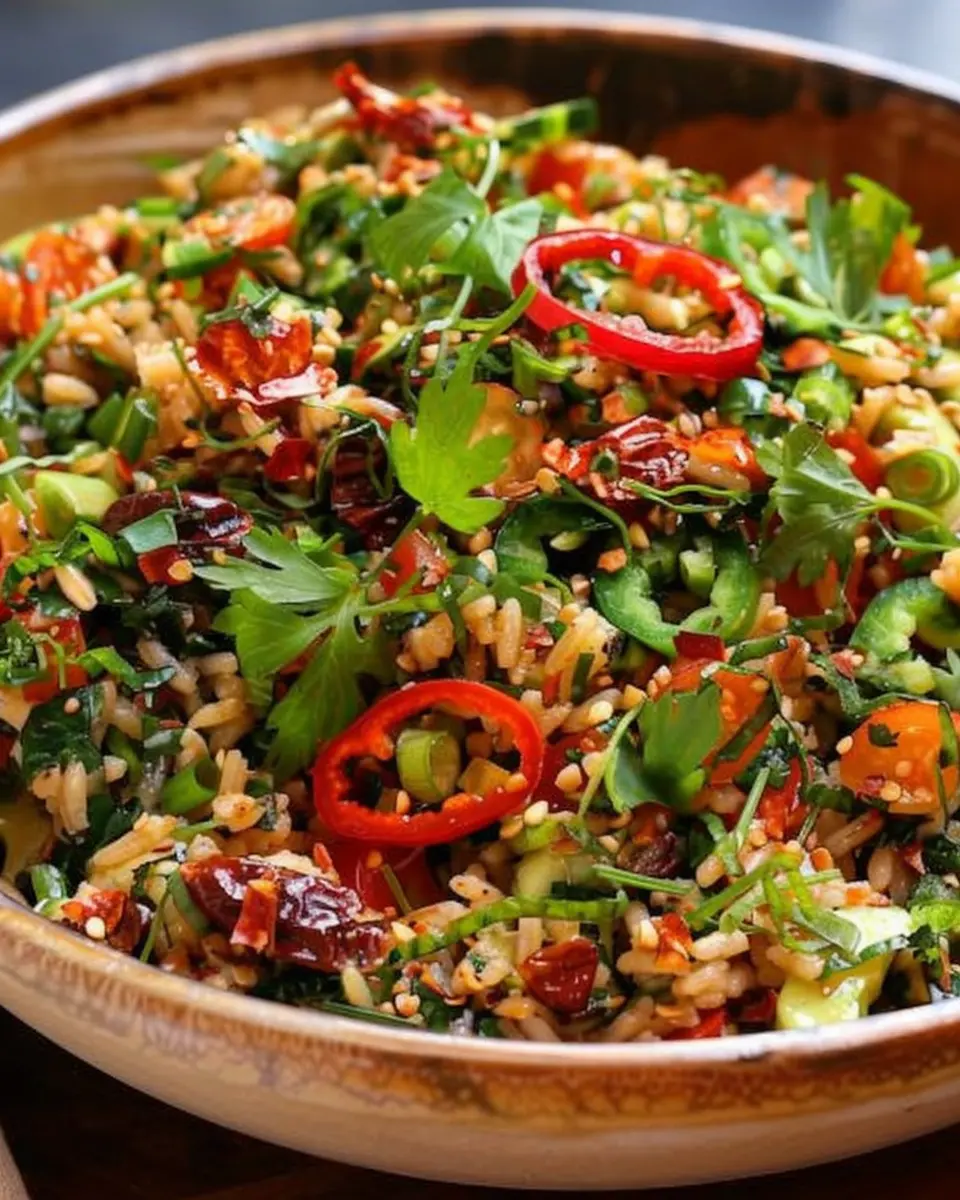 Crispy Rice Salad with Turkey Bacon: A Fresh and Flavorful Twist