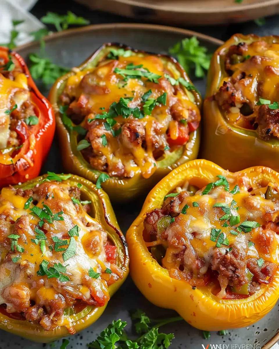 Easy Stuffed Bell Peppers: A Flavorful Turkey Bacon Delight