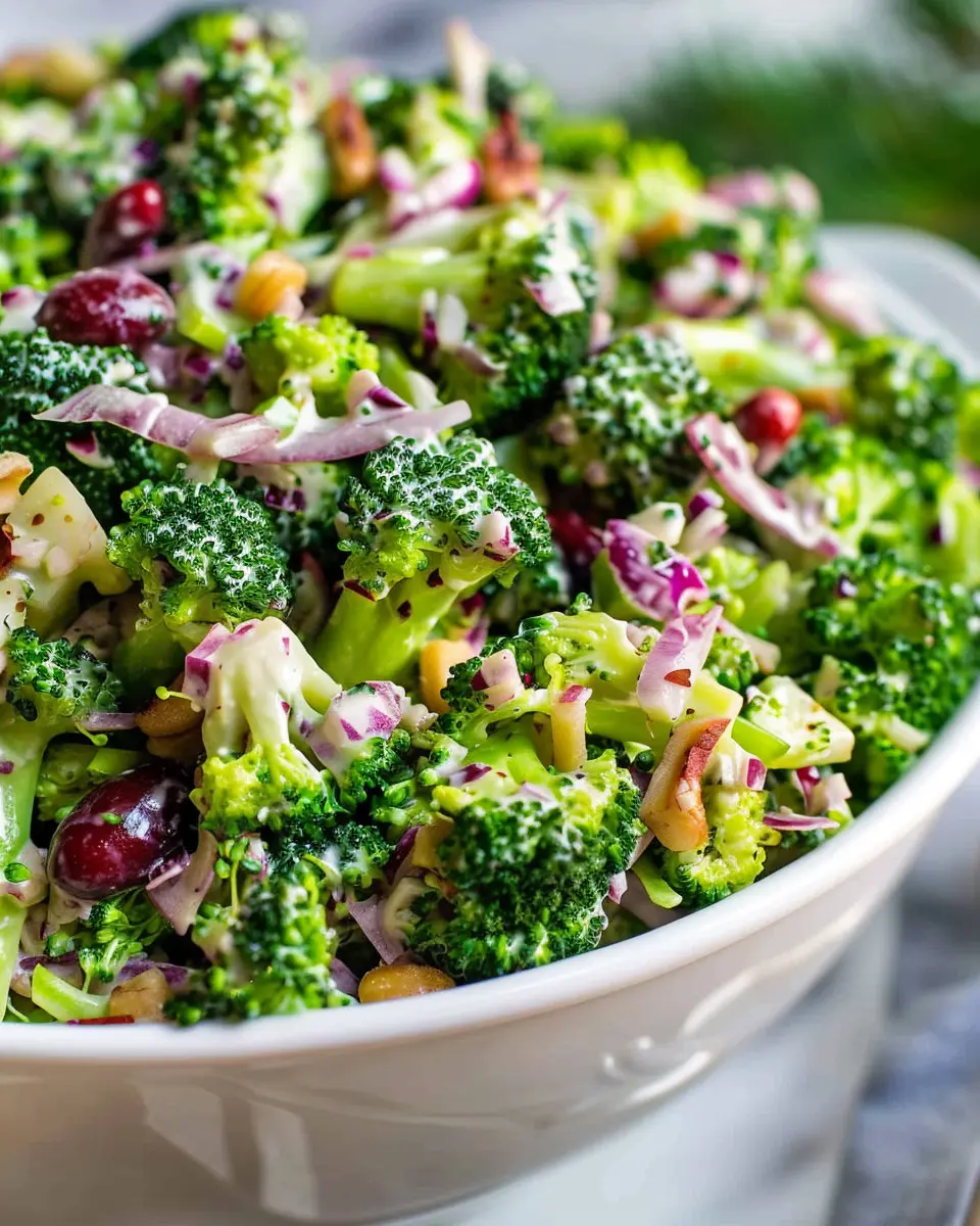 Best Broccoli Salad Recipe with Turkey Bacon and Chicken Ham Secrets
